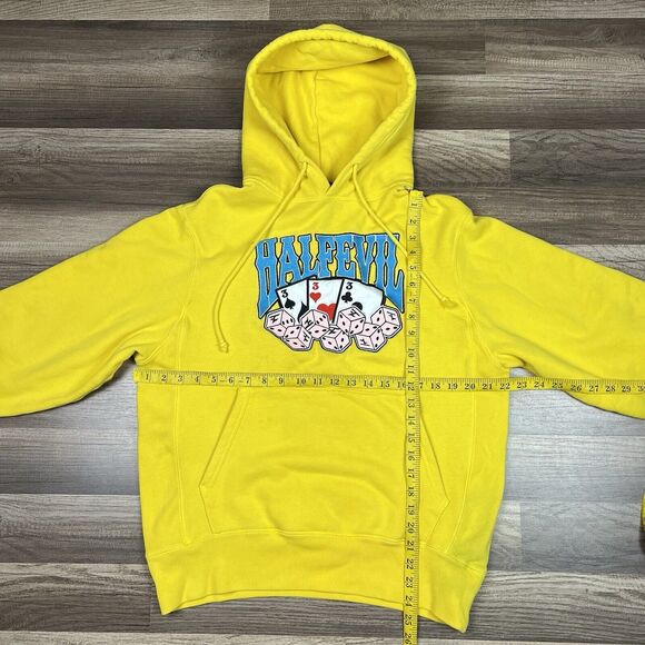 Half Evil 333 x Faze Clan High Rollers Dice Yellow Hoodie Pullover Sz Small - Picture 3 of 13